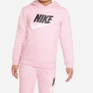 Nike Kids Sportswear Club  Pink Training Hoodie NWT Size 7 Pink Foam